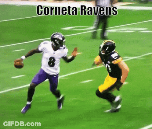 Football Player Number 8 Running Towards Player GIF
