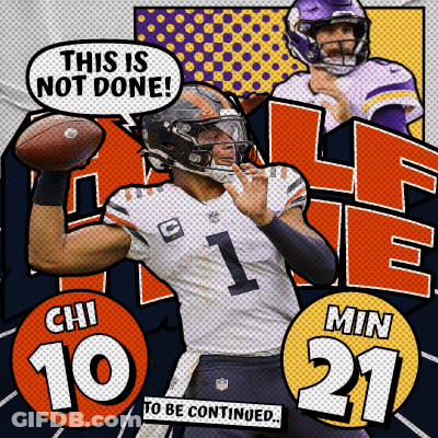 Football Player Number 8 Stands In Front Of Just Beginning Sign GIF