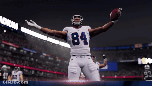 Football Player Number 84 GIF
