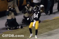 Football Player Number 84 Dancing On Field GIF
