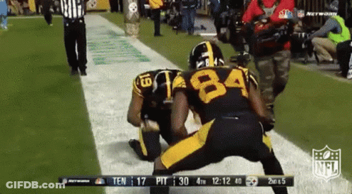 Football Player Number 84 Kneeling GIF