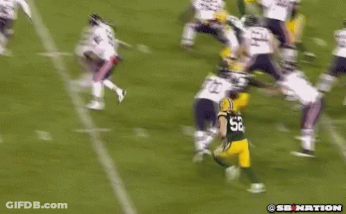 Football Player Number 85 Laying On Ground GIF
