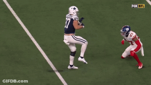 Football Player Number 87 Jumping GIF