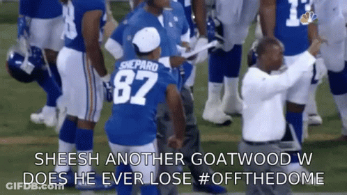 Football Player Number 87 On Shirt GIF