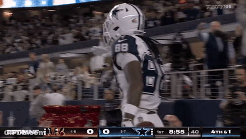Football Player Number 88 Celebrating GIF