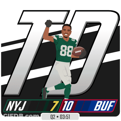 Football Player Number 88 Running With Football GIF