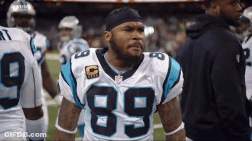 Football Player Number 89 On Field GIF