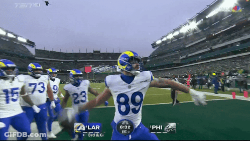 Football Player Number 89 On Field GIF