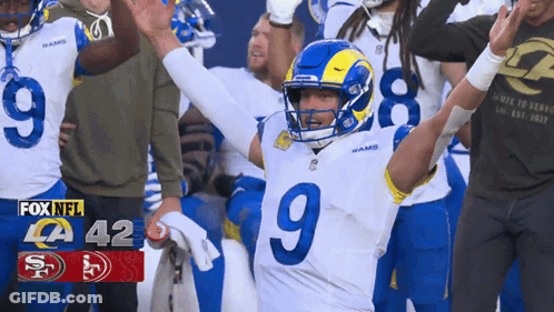 Football Player Number 9 Fox NFL Scoreboard GIF
