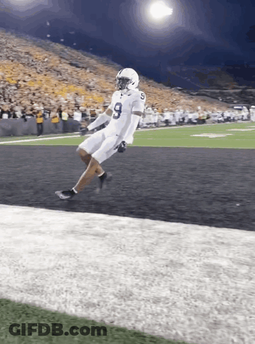 Football Player Number 9 GIF