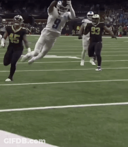 Football Player Number 9 Jumping In Air GIF