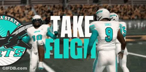 Football Player Number 9 On Field GIF