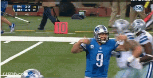 Football Player Number 9 Running On Field GIF