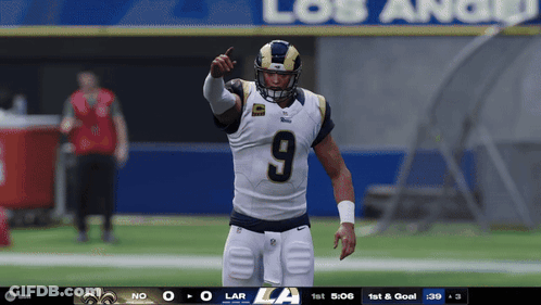 Football Player Number 9 GIF