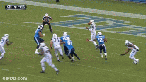 Football Player Number 92 Being Tackled GIF