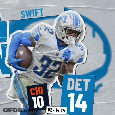 Football Player Number 92 Running With Ball GIF