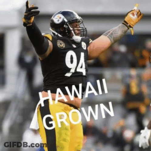 Football Player Number 94 Holding Up Arms GIF