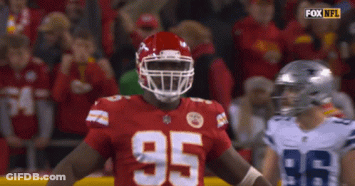 Football Player Number 95 GIF