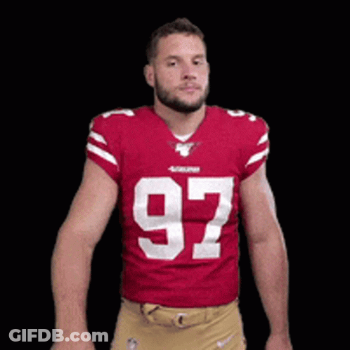 Football Player Number 97 GIF