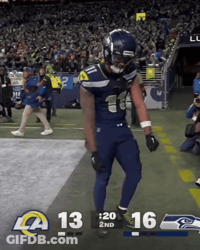 Football Player On Field Score 13 To 16 GIF