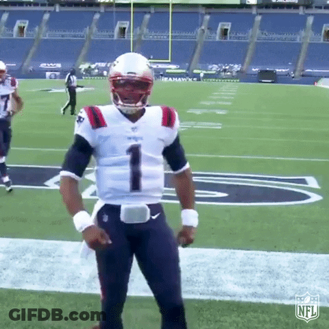 Football Player On Football Field GIF