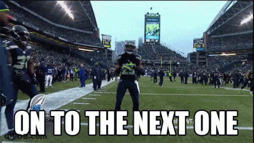 Football Player On To The Next One GIF
