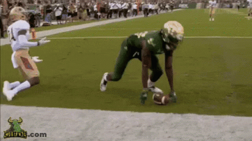 Football Player Ready To Catch Ball GIF