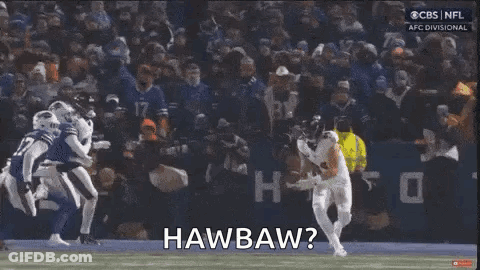 Football Player Running As Referee Says Hawbaw GIF
