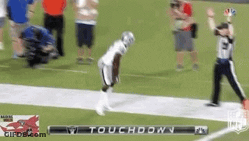 Football Player Running For Touchdown GIF