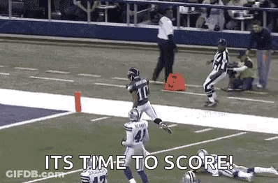 Football Player Running Its Time To Score GIF