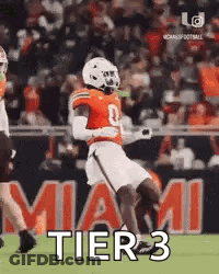 Football Player Running On Field GIF