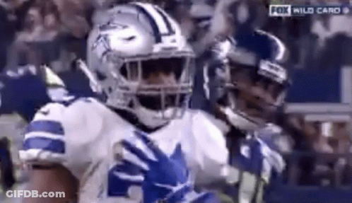 Football Player Running On Field GIF