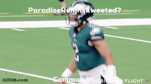 Football Player Running Paradise Reigns Tweeted? GIF