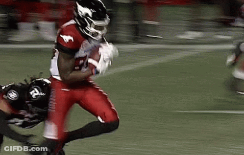 Football Player Running Tackled GIF