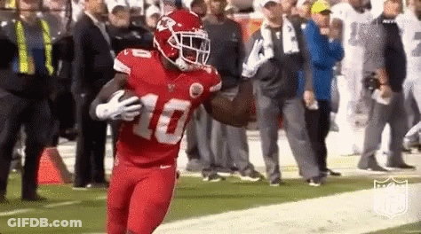 Football Player Running With Ball GIF