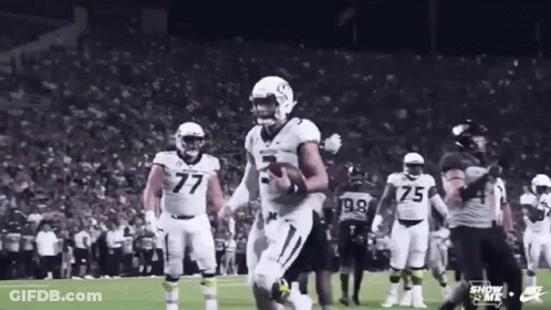 Football Player Running With Ball GIF
