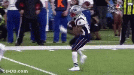 Football Player Running With Ball GIF