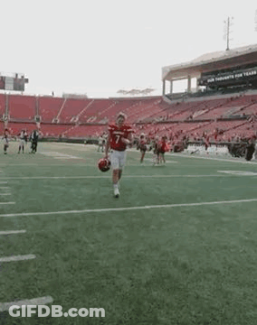 Football Player Running With Ball GIF