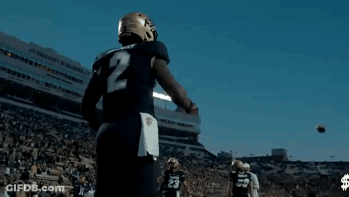 Football Player Running With Ball GIF