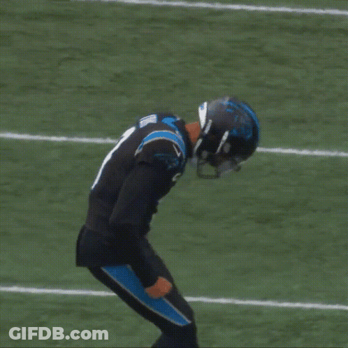 Football Player Running With Ball GIF