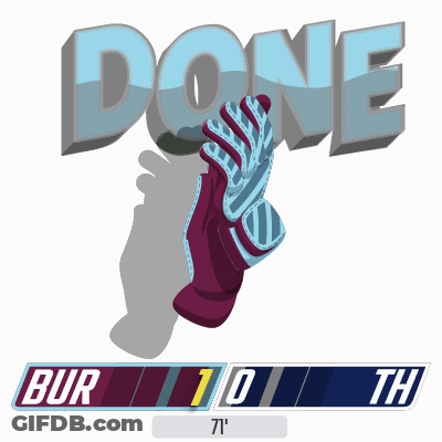 Football Player's Glove Saying Bur GIF