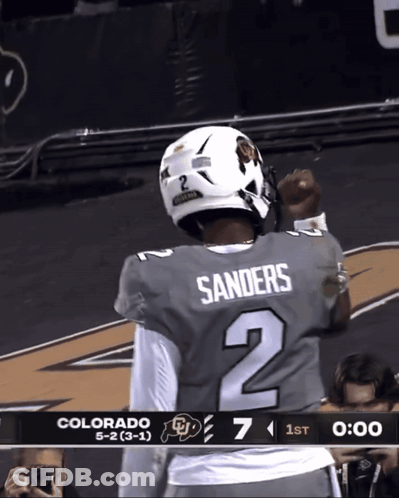 Football Player Sanders Number 2 Jersey GIF