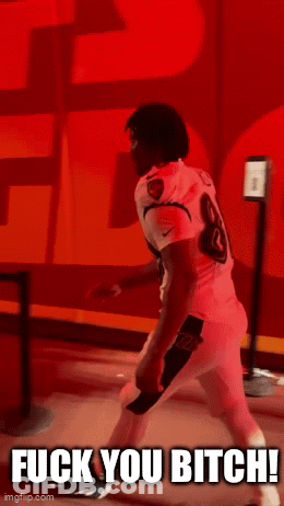 Football Player Saying Fuck You Bitch GIF