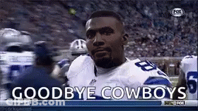 Football Player Saying Goodbye To Cowboys Teammates GIF