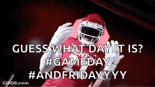 Football Player Saying Guess What Day It Is GIF