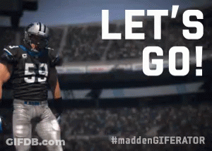 Football Player Saying Let's Go GIF