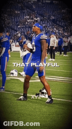 Football Player Saying That Playful GIF