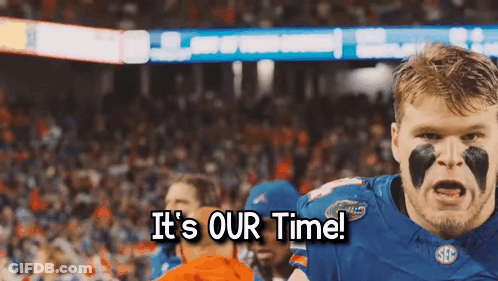 Football Player Says It's Our Time GIF