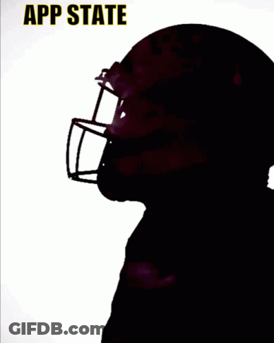 Football Player Silhouette App State GIF