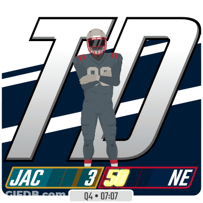 Football Player Standing In Front Of Number 70 GIF